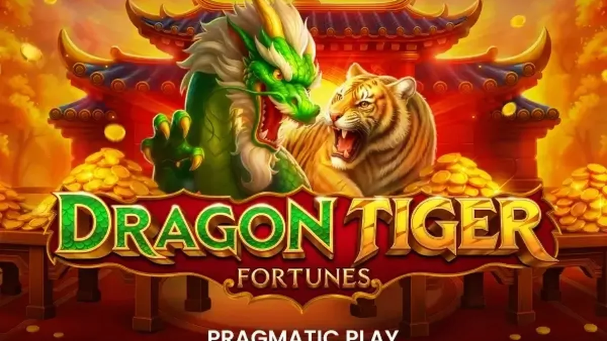 Captura de tela do slot Dragon Tiger Fortunes da Pragmatic Play, mostrando símbolos asiáticos e o sistema de marcação.